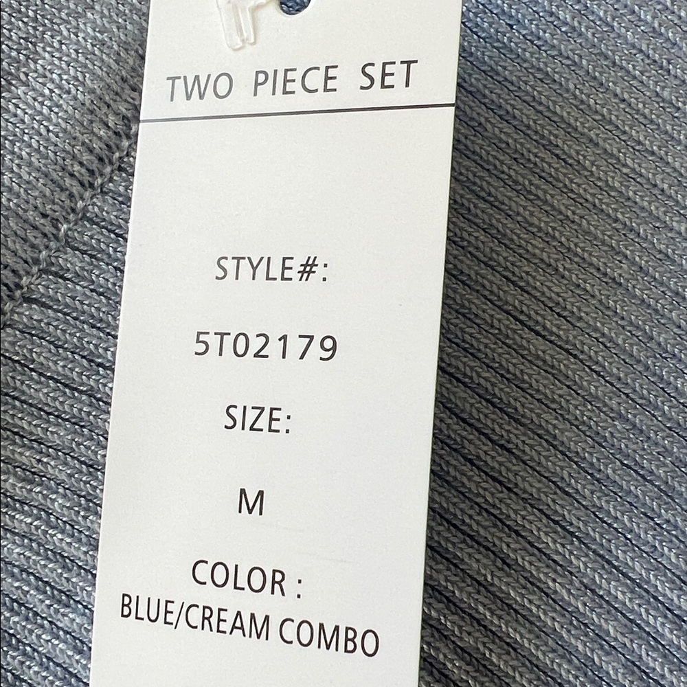 Pink rose Light Blue Sleeveless Top and Skirt Set - Picture 6 of 10